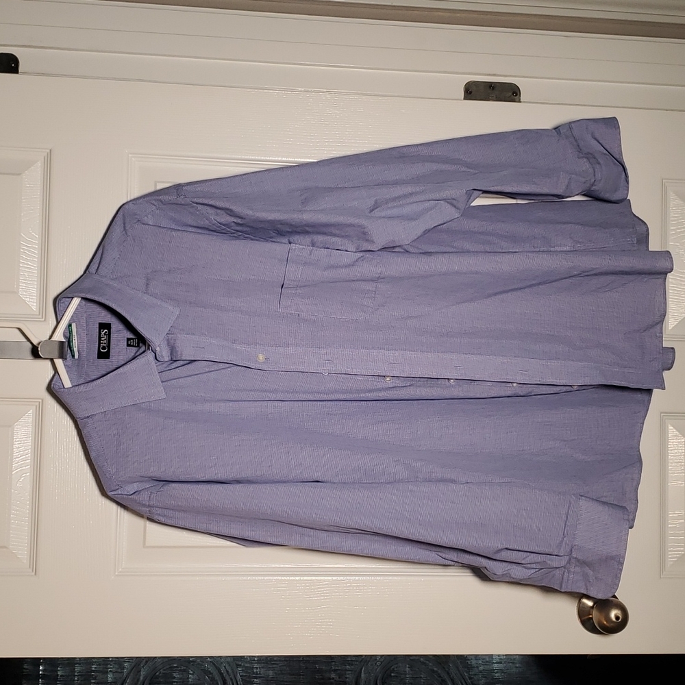 Long-sleeved button down dress shirt, 18.5 neck